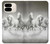 S0933 White Horses Case For Google Pixel 9 Pro Fold