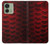S2879 Red Arowana Fish Scale Case For Motorola Edge (2023), Edge 40