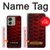 S2879 Red Arowana Fish Scale Case For Motorola Edge (2023), Edge 40