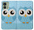 S3029 Cute Blue Owl Case For Motorola Edge (2023), Edge 40