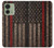 S3804 Fire Fighter Metal Red Line Flag Graphic Case For Motorola Edge (2023), Edge 40