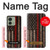 S3804 Fire Fighter Metal Red Line Flag Graphic Case For Motorola Edge (2023), Edge 40