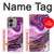 S3896 Purple Marble Gold Streaks Case For Motorola Edge (2023), Edge 40