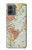 S3418 Vintage World Map Case For Motorola Moto G14