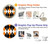 S3421 Black Orange White Argyle Plaid Case For Motorola Moto G14