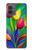 S3926 Colorful Tulip Oil Painting Case For Motorola Moto G14