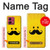 S1145 Yellow Mustache Sun Case For Motorola Moto G84