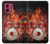 S1431 Skull Drum Fire Rock Case For Motorola Moto G84