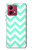 S1723 Mint Chevron Zigzag Case For Motorola Moto G84