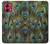 S1965 Peacock Feather Case For Motorola Moto G84
