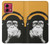 S2324 Funny Monkey with Headphone Pop Music Case For Motorola Moto G84