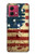 S2349 Old American Flag Case For Motorola Moto G84