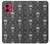 S2371 Skull Vintage Monochrome Pattern Case For Motorola Moto G84