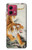 S2751 Chinese Tiger Brush Painting Case For Motorola Moto G84