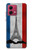 S2859 Vintage France Flag Eiffel Tower Case For Motorola Moto G84