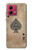 S2928 Vintage Spades Ace Card Case For Motorola Moto G84