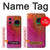 S3201 Pink Peacock Feather Case For Motorola Moto G84