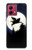 S3289 Flying Pig Full Moon Night Case For Motorola Moto G84