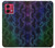 S3366 Rainbow Python Skin Graphic Print Case For Motorola Moto G84