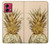 S3490 Gold Pineapple Case For Motorola Moto G84