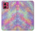 S3706 Pastel Rainbow Galaxy Pink Sky Case For Motorola Moto G84
