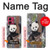 S3793 Cute Baby Panda Snow Painting Case For Motorola Moto G84