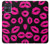 S2933 Pink Lips Kisses on Black Case For Motorola Moto G54