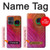 S3201 Pink Peacock Feather Case For Motorola Moto G54