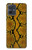 S3365 Yellow Python Skin Graphic Print Case For Motorola Moto G54