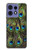 S1965 Peacock Feather Case For Motorola Edge 50 Pro