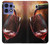 S2396 Red Wine Bottle And Glass Case For Motorola Edge 50 Pro