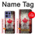 S2490 Canada Maple Leaf Flag Texture Case For Motorola Edge 50 Pro