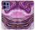 S3896 Purple Marble Gold Streaks Case For Motorola Edge 50 Pro