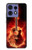 S0415 Fire Guitar Burn Case For Motorola Edge 50 Fusion
