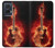 S0415 Fire Guitar Burn Case For Motorola Edge 50 Fusion