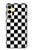S1611 Black and White Check Chess Board Case For Samsung Galaxy S24 FE