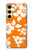 S2245 Hawaiian Hibiscus Orange Pattern Case For Samsung Galaxy S24 FE