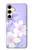 S2361 Purple White Flowers Case For Samsung Galaxy S24 FE