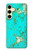 S2377 Turquoise Gemstone Texture Graphic Printed Case For Samsung Galaxy S24 FE