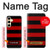S2638 Black and Red Striped Case For Samsung Galaxy S24 FE