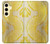 S2713 Yellow Snake Skin Graphic Printed Case For Samsung Galaxy S24 FE