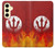 S2803 Fire Red Devil Spear Symbol Case For Samsung Galaxy S24 FE