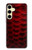 S2879 Red Arowana Fish Scale Case For Samsung Galaxy S24 FE