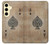 S2928 Vintage Spades Ace Card Case For Samsung Galaxy S24 FE
