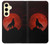 S2955 Wolf Howling Red Moon Case For Samsung Galaxy S24 FE