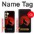 S2955 Wolf Howling Red Moon Case For Samsung Galaxy S24 FE