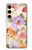 S3035 Sweet Flower Painting Case For Samsung Galaxy S24 FE