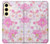 S3036 Pink Sweet Flower Flora Case For Samsung Galaxy S24 FE