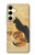 S3229 Vintage Cat Poster Case For Samsung Galaxy S24 FE