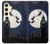 S3249 Peter Pan Fly Full Moon Night Case For Samsung Galaxy S24 FE